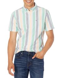 Tommy Hilfiger - Mens South Beach Short Sleeve In Custom Fit Button Down Shirt - Lyst