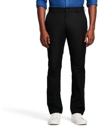 Izod - Performance Stretch Straight Fit Flat Front Chino Pant - Lyst
