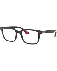 Ray-Ban - Rx7144m Scuderia Ferrari Collection Square Prescription Eyewear Frames - Lyst
