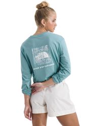 The North Face - Evolution Box Nse Fill Long-sleeve Tee | Regular Fit Cotton Shirt With Logo Graphic - Lyst