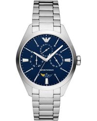 Emporio Armani - Chronograph Stainless Steel Bracelet Watch - Lyst