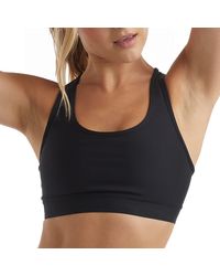 Hanes - Sport Compression Racerback Sports Bra,black,small - Lyst