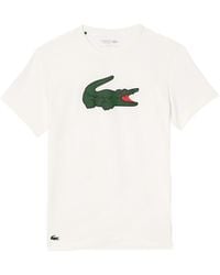 Lacoste - Short Sleeve Regular Fit Sports Performance Graphic Tee Shirt - Lyst