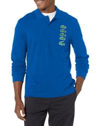 Lacoste - Long Sleeve Stacked Timeline Croc Polo Shirt - Lyst