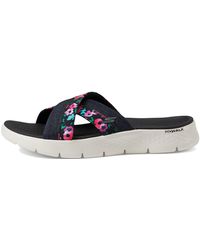 Skechers - Go Walk Flex Sandal-blossoms Black Multi 9 B - Lyst
