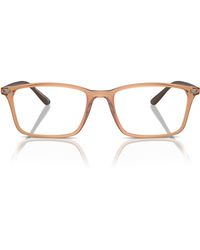 Emporio Armani - Ea3237f Low Bridge Fit Rectangular Prescription Eyewear Frames - Lyst