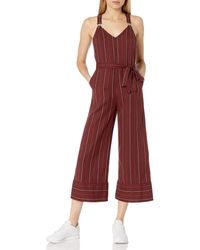 Billabong Bella Day Wide - Leg Jumpsuit - Red