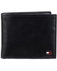 Tommy Hilfiger - Leather Wallet – Slim Bifold With 6 Credit Card Pockets And Removable Id - Lyst