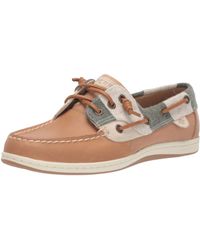 women's songfish chambray stripe boat shoe