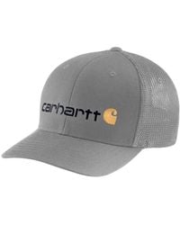 Carhartt - Rugged Flex Fitted Canvas Mesh Back Logo Graphic Cap Baseballkappe - Lyst