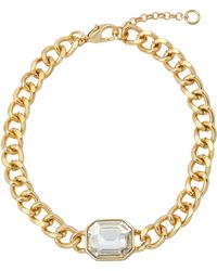 Jessica Simpson Stone Link Bracelet - Metallic