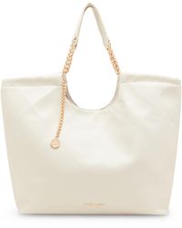 Anne Klein - Medium Stitched Quilted Tote With Chain Strap - Lyst