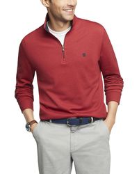 Izod - Tall Advantage Performance Quarter Zip Fleece Pullover Sweatshirt - Lyst