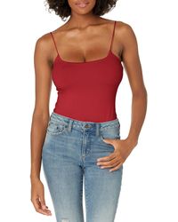 red guess bodysuit