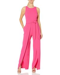 nine west metallic print jumpsuit