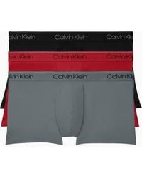 Calvin Klein - Microfiber Stretch Multipack Low Rise Trunks - Lyst