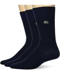 Lacoste - Mens 3 Pack Ribbed Socks - Lyst