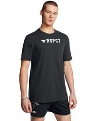 Under Armour - Project Rock Respect Short Sleeve T Shirt, - Lyst