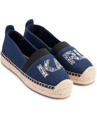 Karl Lagerfeld - Paris Ika Espadrille Sandal With Rhinestones Platform - Lyst