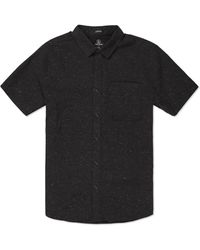 Volcom - Regular Date Knight Short Sleeve Classic Fit Button Down Shirt - Lyst