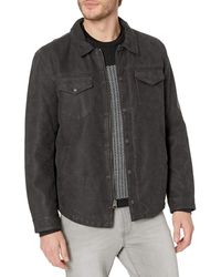 levi's men's smooth lamb touch faux leather classic trucker jacket