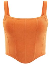 Guess - Sleeveless Oasis Mirage Corset Top - Lyst