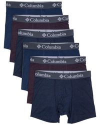 Columbia - 6 Pack Polyester Spandex Boxer Brief - Lyst