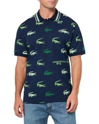 Lacoste - 's Golf Crocodile Print Polo Shirt - Lyst