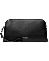 Kate Spade - Halo Fine Grain Leather Medium Wristlet - Lyst