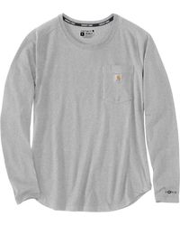 Carhartt - Plus Size Force Relaxed Fit Midweight Long-sleeve Pocket T-shirt - Lyst