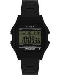 Timex - Black Bracelet Digital Dial Black - Lyst