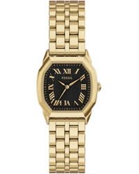 Fossil - Harlow Three-hand Gold-tone Stainless Steel Watch - Lyst