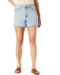 Signature by Levi Strauss & Co. Gold Label Heritage High Rise 3" Shorts - Blue