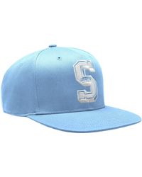 Starter - Authentic Satin Flat Brim Embroidered Snapback - Lyst