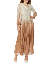 Shoshanna - Alina Ombre Chiffon Long Sleeve Dress - Lyst