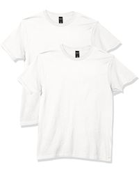 Hanes Lot de 2 t-shirts en coton Nano Premium pour homme