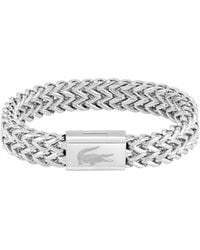 Lacoste - Jewelry Weave Stainless Steel Chain Bracelet - Lyst