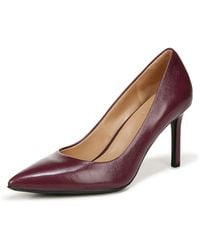 Naturalizer - S Anna Pointed Toe Pump Deep Plum Purple Leather 10 M - Lyst
