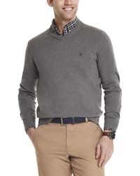 IZOD Men's Premium Essentials Solid V-Neck 12 Gauge Sweater Vest 