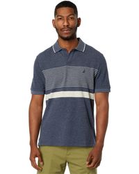Nautica - Sustainably Crafted Classic Fit Chest-stripe Polo - Lyst