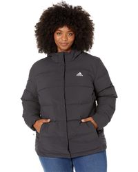 adidas - Plus Size Helionic Down Hooded Jacket - Lyst