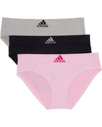adidas - Seamless Hipster Underwear 3-pack Panties - Lyst