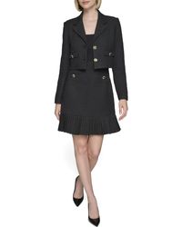 Karl Lagerfeld - Paris Collared Tweed Long Sleeves Jacket - Lyst