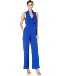 tahari royal blue jumpsuit