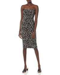 Norma Kamali - Womens Strapless To Knee Cocktail Dress - Lyst