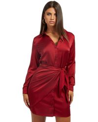 Guess - Essential Long Sleeve Alya Dress - Lyst