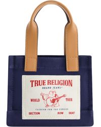 True Religion - Tote, Mini Travel Shoulder Bag With Adjustable Strap, Navy - Lyst
