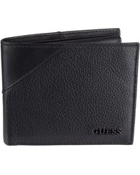 Guess - Leather Passcase Wallet - Lyst