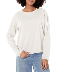 Vince - S L/s Boat Nk Pullover Blouse - Lyst