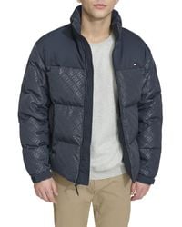 Tommy Hilfiger - Mixed-media Puffer Jacket - Lyst